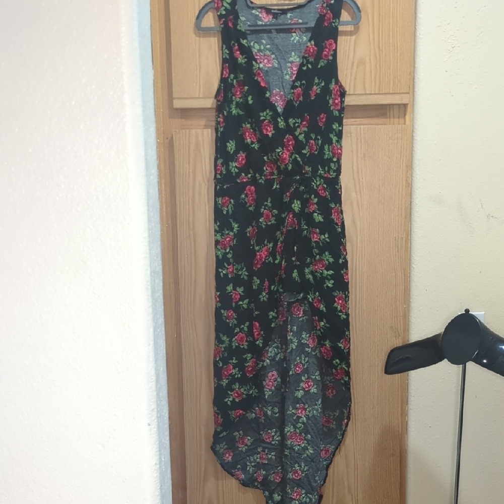 Ambiance Pink Asymmetrical High-Low Sundress Romper